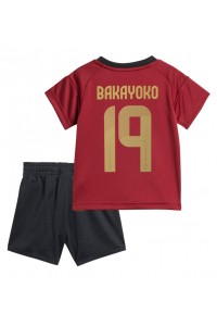 Belgia Johan Bakayoko #19 Jalkapallovaatteet Lasten Kotipeliasu EM-Kisat 2024 Lyhythihainen (+ Lyhyet housut)